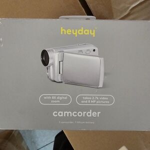 Heyday Gray Camcorder with 8X Zoom
